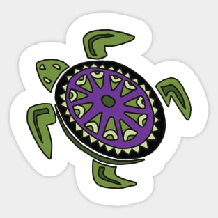 Sea Turtle Abstraction Sticker